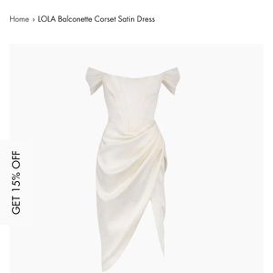 INAMORE LOLA Balconette Corset Satin Dress